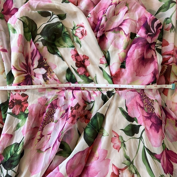 Season of love pink floral maxi dress gown XS - Picture 9 of 9